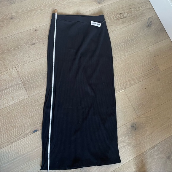 High Waisted Rib Knit Maxi Skirt - Picture 2 of 6